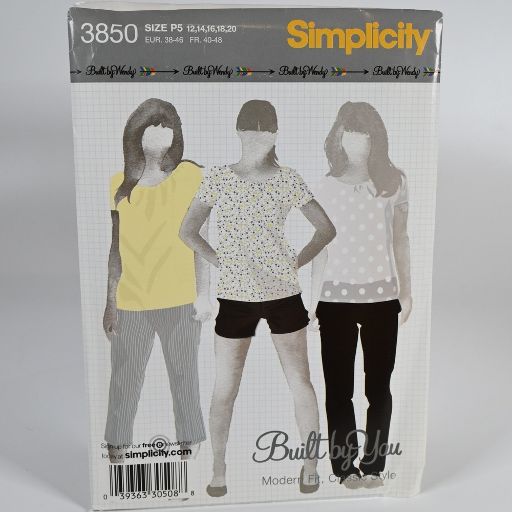 Simplicity 3850 Sewing Pattern Misses Size 12-20 Uncut Factory Folded